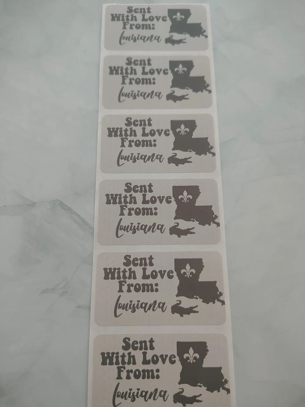 💙100 Louisiana- Shipping Labels Thermal Packaging Stickers 2.25